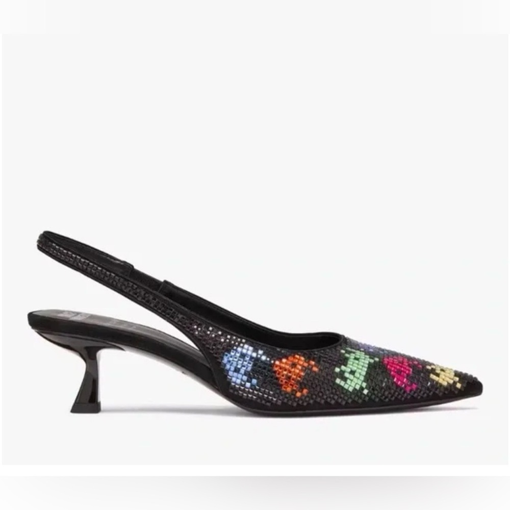 🩶KATE SPADE SPACE INVADERS NEW YORK SLINGBACK PUMPS - NWT🩶
